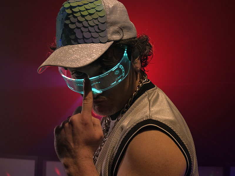 MeRe Clown Peque Disco caracterizado de DJ